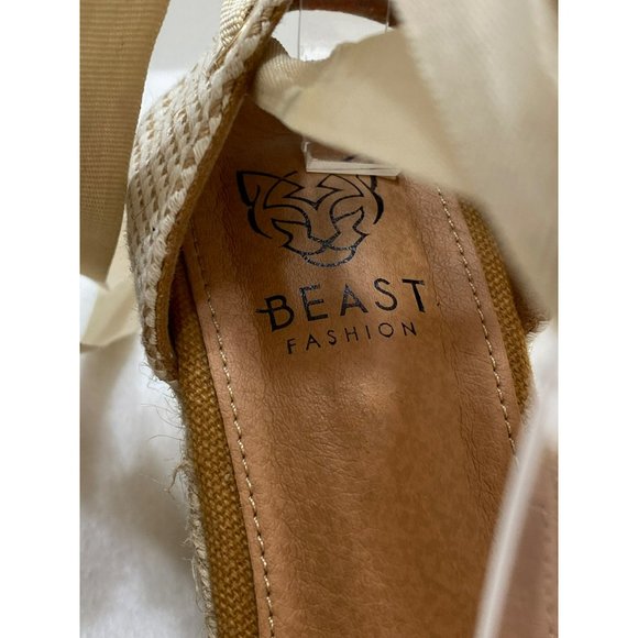 Womens Espadrille Wedge Sandals Closed Toe Platform Lace Up Ankle Wrap Slingback - Picture 9 of 10